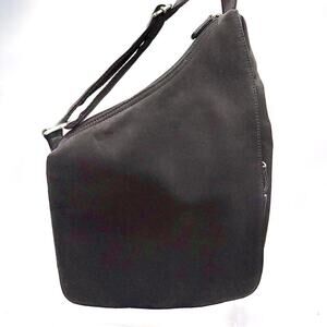 Vintage HOBO International Black Nylon Crossbody Messenger Bag Adjustable